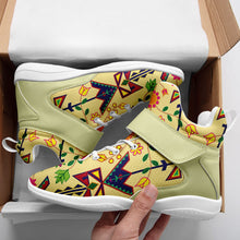 Load image into Gallery viewer, Geometric Floral Spring Vanilla Ipottaa Basketball / Sport High Top Shoes 49 Dzine 
