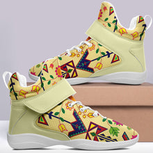 Load image into Gallery viewer, Geometric Floral Spring Vanilla Ipottaa Basketball / Sport High Top Shoes 49 Dzine 
