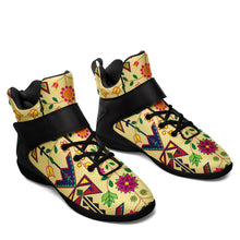 Load image into Gallery viewer, Geometric Floral Spring Vanilla Ipottaa Basketball / Sport High Top Shoes 49 Dzine 
