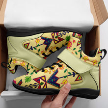 Load image into Gallery viewer, Geometric Floral Spring Vanilla Ipottaa Basketball / Sport High Top Shoes 49 Dzine 
