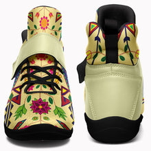 Load image into Gallery viewer, Geometric Floral Spring Vanilla Ipottaa Basketball / Sport High Top Shoes 49 Dzine 
