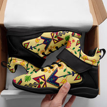 Load image into Gallery viewer, Geometric Floral Spring Vanilla Ipottaa Basketball / Sport High Top Shoes 49 Dzine 
