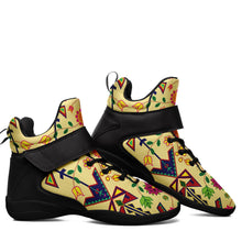 Load image into Gallery viewer, Geometric Floral Spring Vanilla Ipottaa Basketball / Sport High Top Shoes 49 Dzine 
