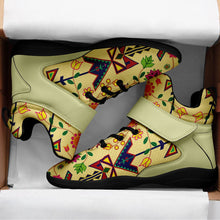 Load image into Gallery viewer, Geometric Floral Spring Vanilla Ipottaa Basketball / Sport High Top Shoes 49 Dzine 
