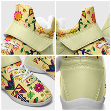 Load image into Gallery viewer, Geometric Floral Spring Vanilla Ipottaa Basketball / Sport High Top Shoes 49 Dzine 
