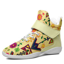 Load image into Gallery viewer, Geometric Floral Spring Vanilla Ipottaa Basketball / Sport High Top Shoes 49 Dzine 
