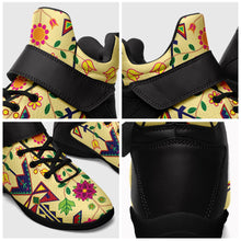 Load image into Gallery viewer, Geometric Floral Spring Vanilla Ipottaa Basketball / Sport High Top Shoes 49 Dzine 
