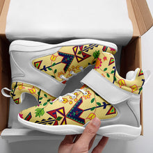 Load image into Gallery viewer, Geometric Floral Spring Vanilla Ipottaa Basketball / Sport High Top Shoes 49 Dzine 
