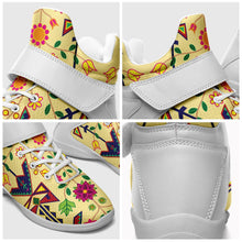 Load image into Gallery viewer, Geometric Floral Spring Vanilla Ipottaa Basketball / Sport High Top Shoes 49 Dzine 
