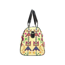 Load image into Gallery viewer, Geometric Floral Spring-Vanilla New Waterproof Travel Bag/Large (Model 1639) Waterproof Travel Bags (1639) e-joyer 
