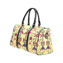 Load image into Gallery viewer, Geometric Floral Spring-Vanilla New Waterproof Travel Bag/Large (Model 1639) Waterproof Travel Bags (1639) e-joyer 
