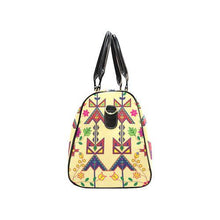 Load image into Gallery viewer, Geometric Floral Spring-Vanilla New Waterproof Travel Bag/Large (Model 1639) Waterproof Travel Bags (1639) e-joyer 
