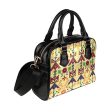 Load image into Gallery viewer, Geometric Floral Spring-Vanilla Shoulder Handbag (Model 1634) Shoulder Handbags (1634) e-joyer 
