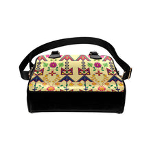 Load image into Gallery viewer, Geometric Floral Spring-Vanilla Shoulder Handbag (Model 1634) Shoulder Handbags (1634) e-joyer 
