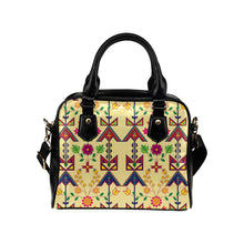 Load image into Gallery viewer, Geometric Floral Spring-Vanilla Shoulder Handbag (Model 1634) Shoulder Handbags (1634) e-joyer 
