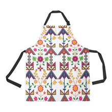 Load image into Gallery viewer, Geometric Floral Spring-White All Over Print Apron All Over Print Apron e-joyer 
