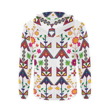 Load image into Gallery viewer, Geometric Floral Spring-White All Over Print Full Zip Hoodie for Men (Model H14) All Over Print Full Zip Hoodie for Men (H14) e-joyer 
