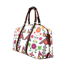 Load image into Gallery viewer, Geometric Floral Spring-White Classic Travel Bag (Model 1643) Remake Classic Travel Bags (1643) e-joyer 
