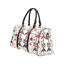 Load image into Gallery viewer, Geometric Floral Spring-White New Waterproof Travel Bag/Large (Model 1639) Waterproof Travel Bags (1639) e-joyer 
