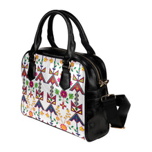 Load image into Gallery viewer, Geometric Floral Spring-White Shoulder Handbag (Model 1634) Shoulder Handbags (1634) e-joyer 
