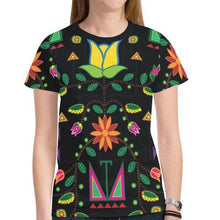 Load image into Gallery viewer, Geometric Floral Summer New All Over Print T-shirt for Women (Model T45) New All Over Print T-shirt for Women (T45) e-joyer 
