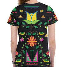 Load image into Gallery viewer, Geometric Floral Summer New All Over Print T-shirt for Women (Model T45) New All Over Print T-shirt for Women (T45) e-joyer 
