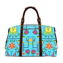Load image into Gallery viewer, Geometric Floral Summer-Sky Blue Classic Travel Bag (Model 1643) Remake Classic Travel Bags (1643) e-joyer 
