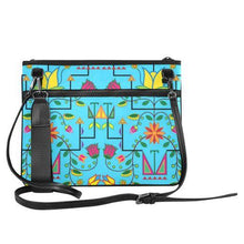 Load image into Gallery viewer, Geometric Floral Summer-Sky Blue Slim Clutch Bag (Model 1668) Slim Clutch Bags (1668) e-joyer 
