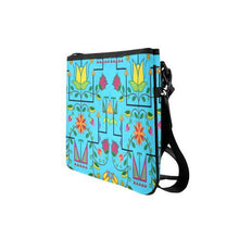 Load image into Gallery viewer, Geometric Floral Summer-Sky Blue Slim Clutch Bag (Model 1668) Slim Clutch Bags (1668) e-joyer 
