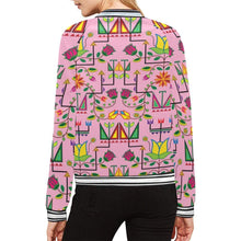 Load image into Gallery viewer, Geometric Floral Summer - Sunset All Over Print Bomber Jacket for Women (Model H21) All Over Print Bomber Jacket for Women (H21) e-joyer 
