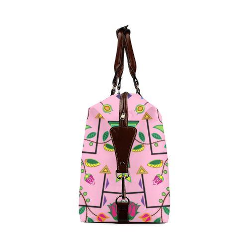 Geometric Floral Summer-Sunset Classic Travel Bag (Model 1643) Remake Classic Travel Bags (1643) e-joyer 