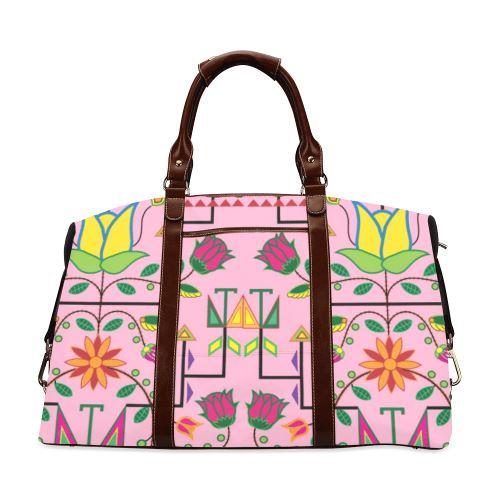 Geometric Floral Summer-Sunset Classic Travel Bag (Model 1643) Remake Classic Travel Bags (1643) e-joyer 
