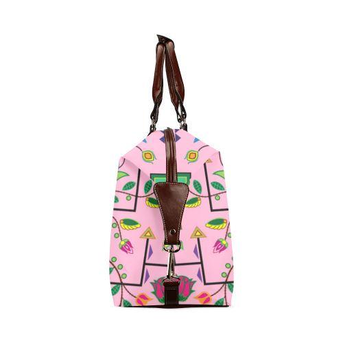 Geometric Floral Summer-Sunset Classic Travel Bag (Model 1643) Remake Classic Travel Bags (1643) e-joyer 