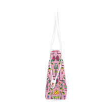 Load image into Gallery viewer, Geometric Floral Summer - Sunset Clover Canvas Tote Bag (Model 1661) Clover Canvas Tote Bag (1661) e-joyer 
