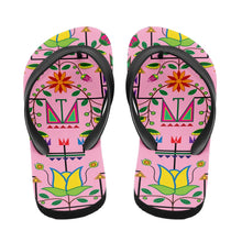 Load image into Gallery viewer, Geometric Floral Summer Sunset Flip Flops 49 Dzine 
