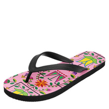 Load image into Gallery viewer, Geometric Floral Summer Sunset Flip Flops 49 Dzine 
