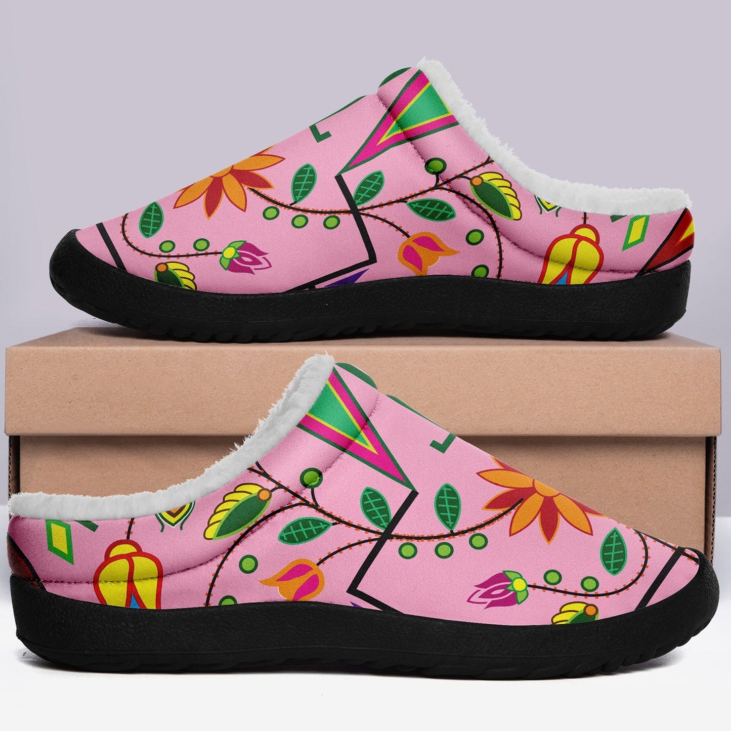 Geometric Floral Summer Sunset Ikinnii Indoor Slipper 49 Dzine 