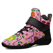 Load image into Gallery viewer, Geometric Floral Summer Sunset Ipottaa Basketball / Sport High Top Shoes 49 Dzine US Women 4.5 / US Youth 3.5 / EUR 35 Black Sole with Black Strap 
