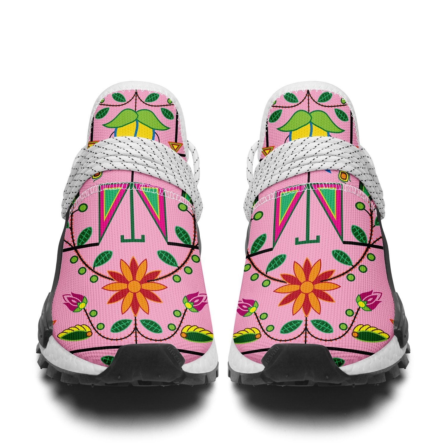 Geometric Floral Summer Sunset Okaki Sneakers Shoes 49 Dzine 