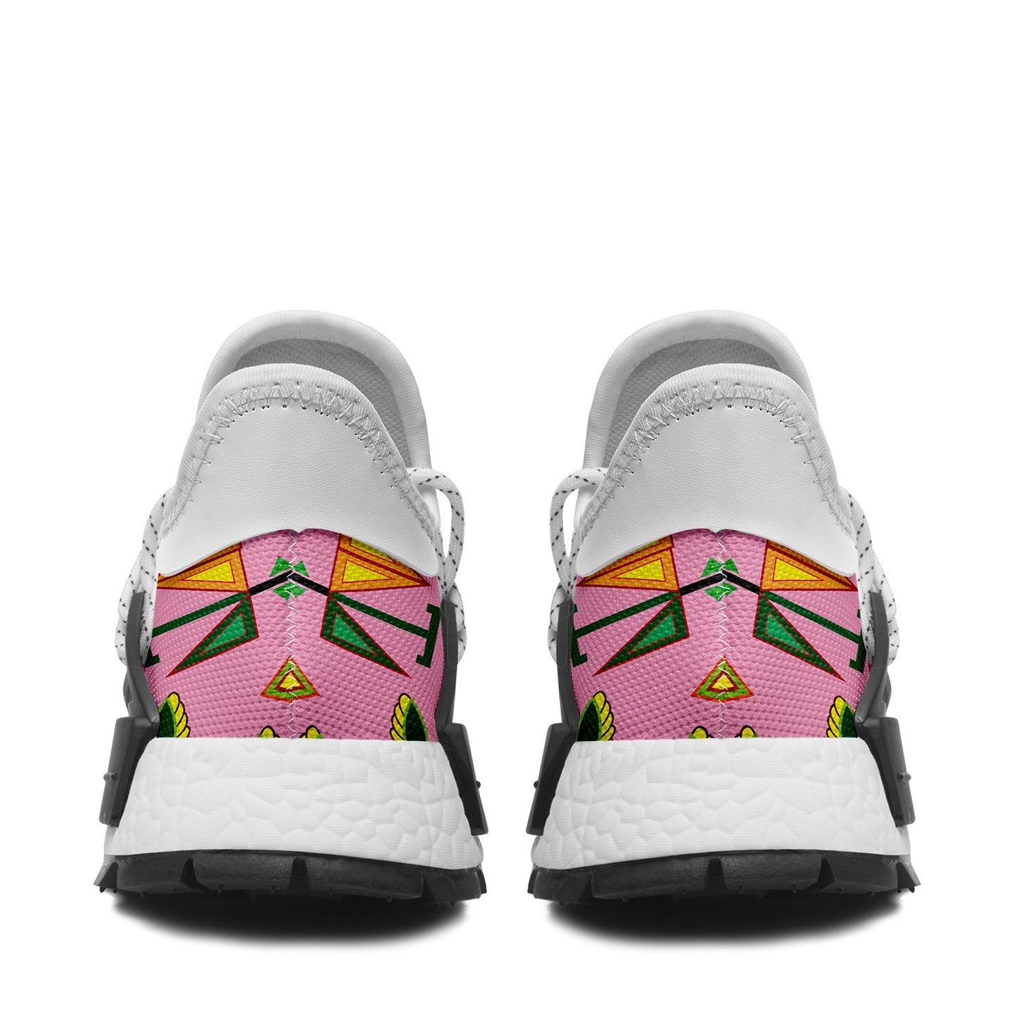 Geometric Floral Summer Sunset Okaki Sneakers Shoes 49 Dzine 