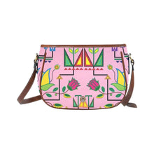 Load image into Gallery viewer, Geometric Floral Summer - Sunset Saddle Bag/Small (Model 1649) Full Customization Saddle Bag/Small (Full Customization) e-joyer 
