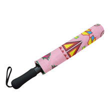 Load image into Gallery viewer, Geometric Floral Summer-Sunset Semi-Automatic Foldable Umbrella Semi-Automatic Foldable Umbrella e-joyer 
