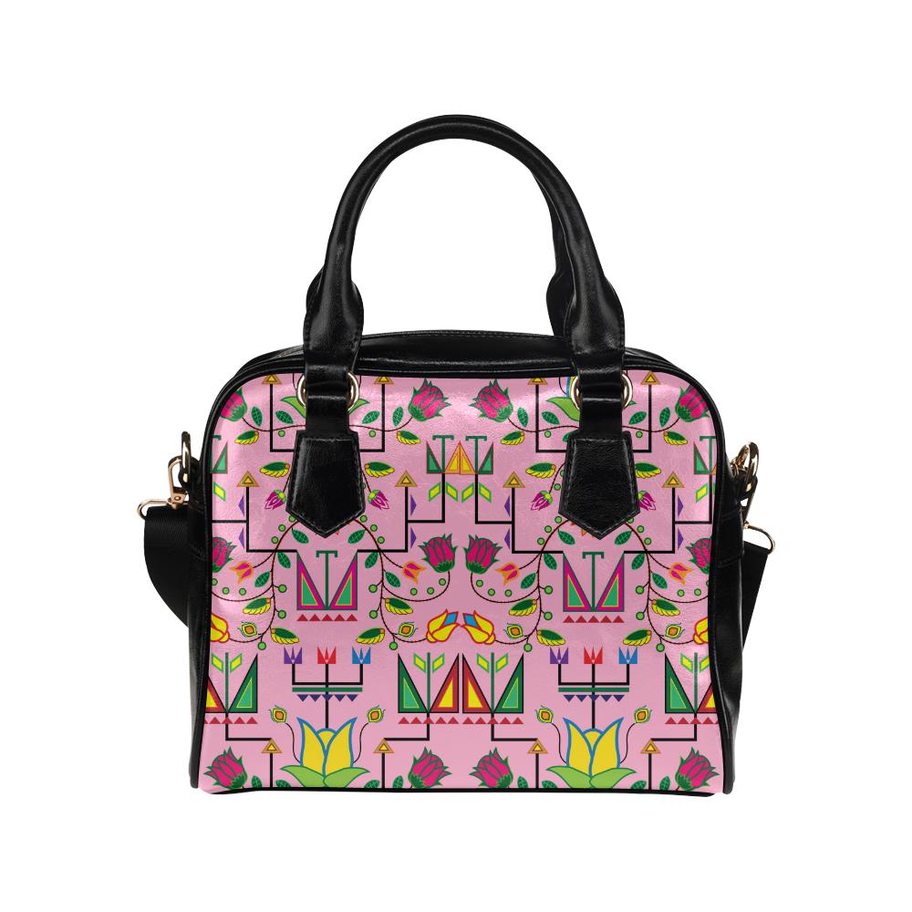 Geometric Floral Summer Sunset Shoulder Bag by 49 Dzine