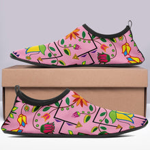 Load image into Gallery viewer, Geometric Floral Summer Sunset Sockamoccs Kid&#39;s Slip On Shoes 49 Dzine 
