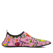 Load image into Gallery viewer, Geometric Floral Summer Sunset Sockamoccs Kid&#39;s Slip On Shoes 49 Dzine 
