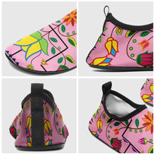 Load image into Gallery viewer, Geometric Floral Summer Sunset Sockamoccs Kid&#39;s Slip On Shoes 49 Dzine 
