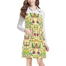 Load image into Gallery viewer, Geometric Floral Summer-Vanilla All Over Print Apron All Over Print Apron e-joyer 
