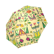 Load image into Gallery viewer, Geometric Floral Summer-Vanilla Foldable Umbrella Foldable Umbrella e-joyer 
