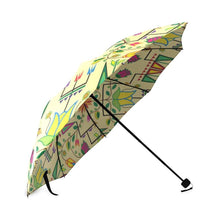 Load image into Gallery viewer, Geometric Floral Summer-Vanilla Foldable Umbrella Foldable Umbrella e-joyer 

