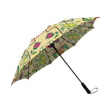 Load image into Gallery viewer, Geometric Floral Summer-Vanilla Semi-Automatic Foldable Umbrella Semi-Automatic Foldable Umbrella e-joyer 
